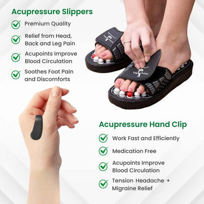 RelaxaStep Acupressure Slippers